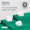 Amazon eero 6+ mesh wifi system - Supports internet plans up to a Gigabit, Coverage up to 4,500 sq. ft., Connect 75+ devices, 3-pack