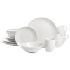 10 Strawberry Street White Coupe Dinnerware Set - 16 Piece