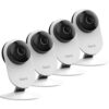 Kami 1080P Security Camera 4PCS with AI Detection, Activity Zone, Kami & YI Home APP, Compatible with Alexa & Google