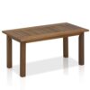 Furinno Tioman Hardwood Outdoor Coffee Table in Teak Oil, Brown