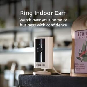 Ring Indoor Cam (newest model) — Home or business security in 1080p HD video, White