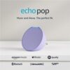 Amazon Echo Pop Smart Speaker with Alexa (Lavender Bloom)