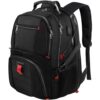 Prime Member Deal: YOREPEK Travel Backpack, 50L Laptop Backpack for Men and Women, Water Resistant, USB Charging Port, Fits 17 Inch Computer, Black