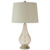 Ashley Latoya Contemporary Glass Table Lamp, Champagne, 25"