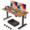 FEZIBO Electric Standing Desk with Drawer - 55 x 24 Inches, Adjustable Height, Ergonomic Workstation