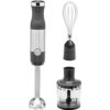 GE Immersion Blender | Handheld Blender | Shakes, Smoothies, Baby Food | Includes Whisk, Blending Jar | 2-Speed | Easy Clean | 500 Watts | Stainless Steel