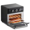 COMFEE' Retro Air Fry Toaster Oven, 7-in-1, 1500W, 19QT Capacity, Black