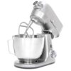GE Tilt-Head Electric Stand Mixer | 7-Speed, 350-Watt Motor | 5.3-Quart Bowl + Accessories | Granite Gray