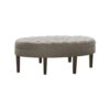 Madison Park Martin Oval Surfboard Cocktail Ottoman, Brown - 48"W x 27.5"D x 18"H