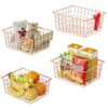 Wire Baskets - Cambond 4 Pack Durable Metal Storage Organizer