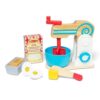 Melissa & Doug Wooden Make-a-Cake Mixer Set - 10 Piece Play Kitchen Toy