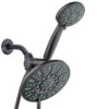 AquaDance High-Pressure Rainfall Shower Combo with Antimicrobial Protection and Oil-Rubbed Bronze Finish