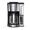 Ninja CE251 Coffee Brewer with Permanent Filter, 12-Cup, 2 Brew Styles, Adjustable Warming Plate, 60 oz. Water Reservoir, 24-hr Delay Brew, Black/Stainless Steel