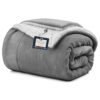 BELADOR Throw Blanket - Fleece/Sherpa Reversible - 50"x60" - Anti-Static - Lightweight & Cozy