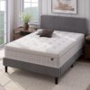 Zinus 12 Inch Euro Top Hybrid Mattress, Twin, White