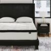Ashley Signature Design Queen Size Chime Hybrid Mattress, 12 Inch, Medium Firmness, Cooling Gel Memory Foam, White