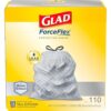 Glad Tall Kitchen Trash Bags, 13 Gal, 110 Ct, Pack May Vary