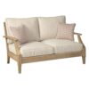 Signature Design by Ashley Clare View Loveseat with Cushions, Beige