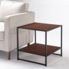 Zinus Dane Side Table, Red Mahogany, 20"