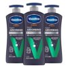 Vaseline Men's Healing Moisture Lotion for Dry or Cracked Skin 20.3 oz, Pack of 3
