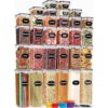 30 Pack Airtight Food Storage Containers - BPA-Free Plastic Canisters with Lids, Labels, Spoons & Marker