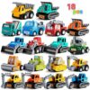 18 Piece Pull Back Car Assorted Mini Truck Model Car Set