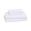 Amazon Basics Microfiber 4-Piece Bed Sheet Set, Queen Size, Bright White