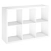 ClosetMaid 6 Cube Storage Shelf Organizer, White