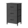 Fabric Dresser Storage Tower - Dark Grey