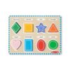 Melissa & Doug Wooden Chunky Shape Puzzle - Animal Puzzles for Toddlers (8 Pieces)