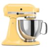 KitchenAid Artisan 5 Quart Tilt Head Stand Mixer with Pouring Shield, Majestic Yellow