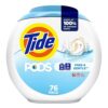 Tide PODS Free & Gentle Laundry Detergent Pacs, 76 count