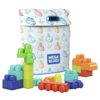 MEGA BLOKS Toddler Block Toys, 60 Pieces with Storage Bag, Age 1+ Years
