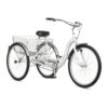Schwinn Meridian Adult Tricycle Bike with 3 Wheels, Low Step-Through Frame, Large Cruiser Seat, Rear Folding Basket