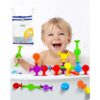 BUNMO Textured Suction Bath Toys 24pcs