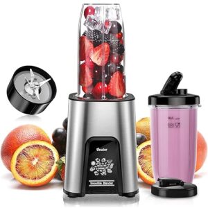 VEWIOR Smoothie Blender, 900W Personal Blender for Shakes and Smoothies, Blenders for Kitchen, Smoothie Juice Mixer with 2 * 22Oz BPA-Free To-Go Cups