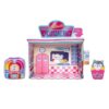 Squishville Darling Diner Playset - Includes Heidi The Husky Plush, Jukebox, French Fries, and Diner Playscene