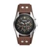 Fossil Men's Coachman Quartz Stainless Steel and Leather Chronograph Watch