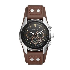 Fossil Men's Coachman Quartz Stainless Steel and Leather Chronograph Watch