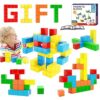 Magnetic Blocks Toddler Toys - Large 3D Cubes, Educational Construction Kit, Sensory Montessori Toys, Ideal Gifts for 3+ Year Olds