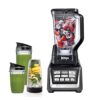 Ninja BL642 Nutri Ninja Personal & Countertop Blender with 1200W Auto-iQ Base, 72 oz. Pitcher, and 18, 24, & 32 oz. To-Go Cups with Spout Lids, For Smoothies, Shakes & More, Dishwasher Safe, Black