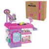 Just Play Disney Junior Minnie Mouse Marvelous Market Pretend Play Cash Register with 38 Play Food Pieces, for Ages 3 Up
