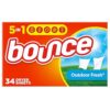 Bounce Dryer Sheets, Outdoor Fresh Scent, 34 Count