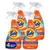 Tide Laundry Stain Remover with Oxi, Rescue Clothes, Upholstery, Carpet and more from Tough Stains, Stain Treater, 22 Fl Oz (Pack of 4)
