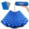 POWERLIX Ultralight Sleeping Pad - Compact Lightweight Camping Mat with Inflating Bag, Carry Bag, Repair Kit