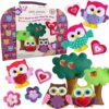 Artika Owl Kids Sewing Kit with Booklet, Stencil & Travel Case