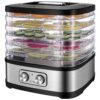 OSTBA Food Dehydrator Machine, 5-Tray Electric Food Dryer with Temperature Control, BPA-Free Trays, Dishwasher Safe, 240W