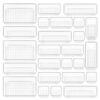 Clear Plastic Drawer Organizers Set (25 PCS) - Versatile Bathroom, Vanity, Makeup, Bedroom, Kitchen and Office Storage Bins