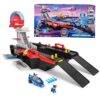 Paw Patrol Aircraft Carrier HQ Playset with Chase Action Figure and Mighty Pups Cruiser - Kids Toys