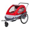 Schwinn Echo and Trailblazer Child Bike Trailer with Canopy, Single and Double Baby Carrier